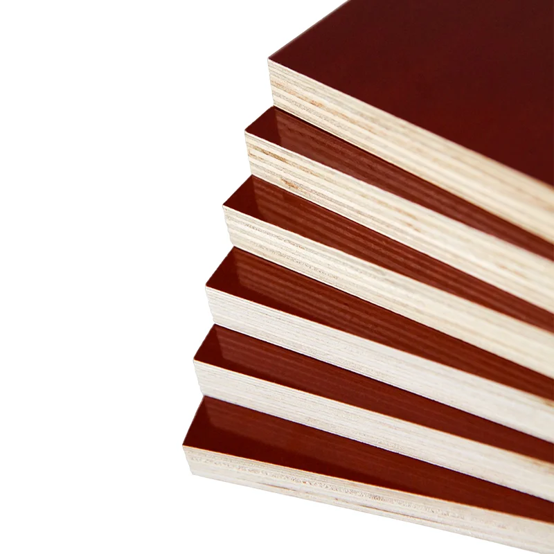 Construction Red Film Faced Plywood Poplar Hardwood Film Faced Plywood 18mm 3x6 Plywood