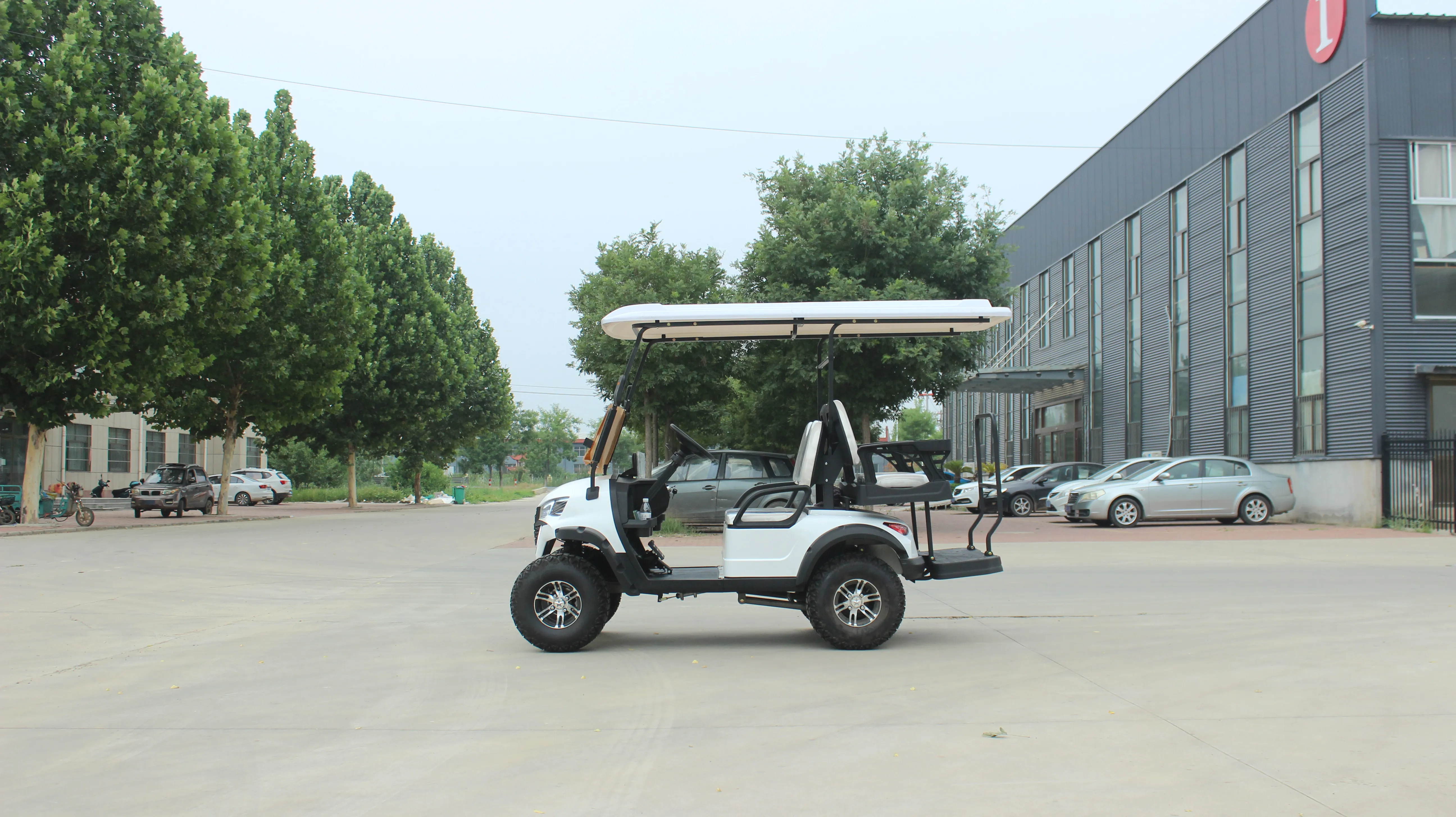 4 Passengers Sharefer 2front+2rear Seats off Road Golf Cart Full Electric Customized Color Popular Style