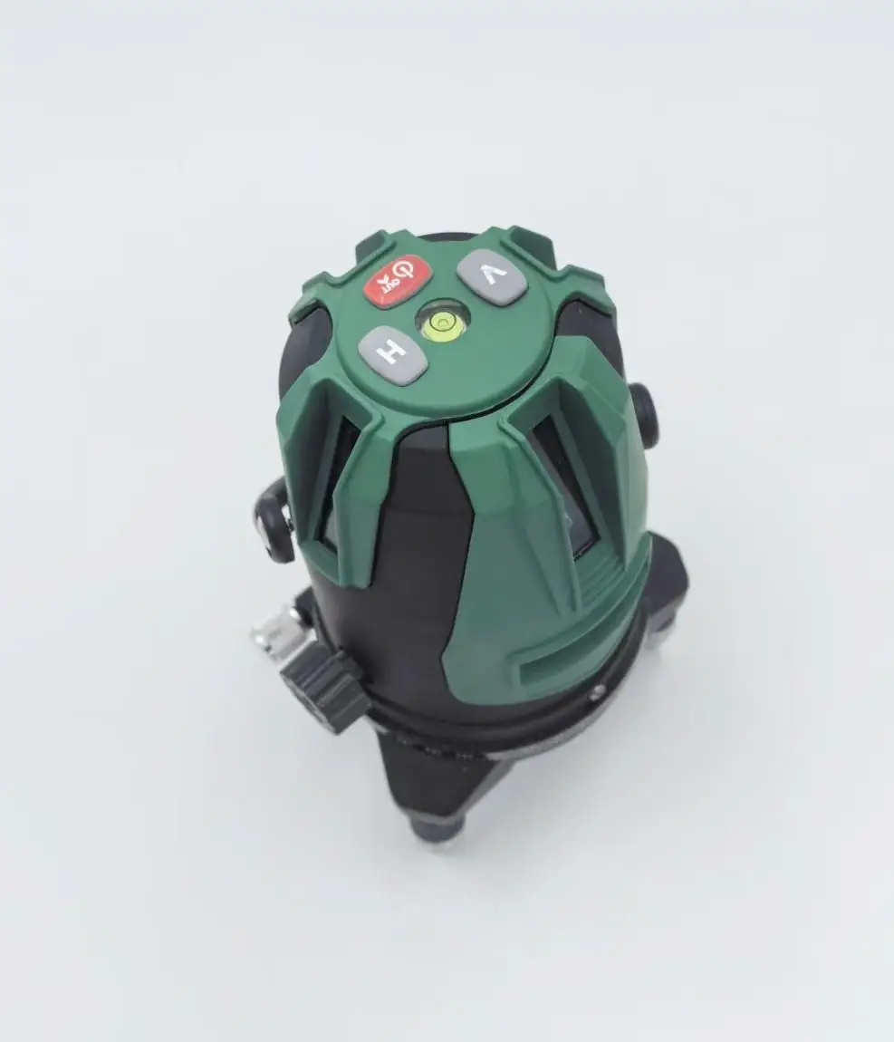 Professional Industrial Grade 5-Line Green Light Laser Level Battery Powered 1-Point Cross Laser