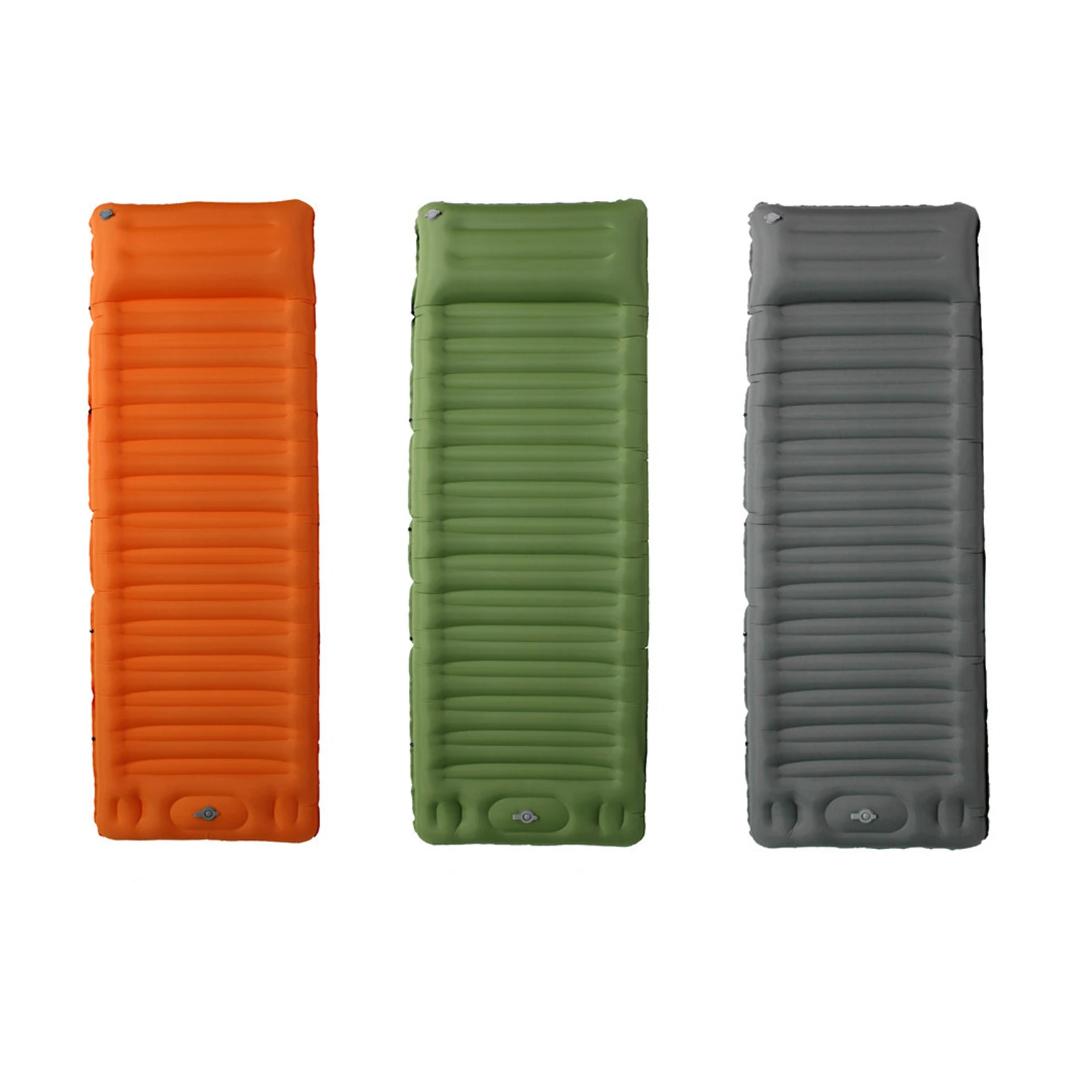 Outdoor Camping Sleeping Pad with Pillow Inflatable Sleeping Mat Lightweight Waterproof Camping Pad with Built-in Pump Air Mat