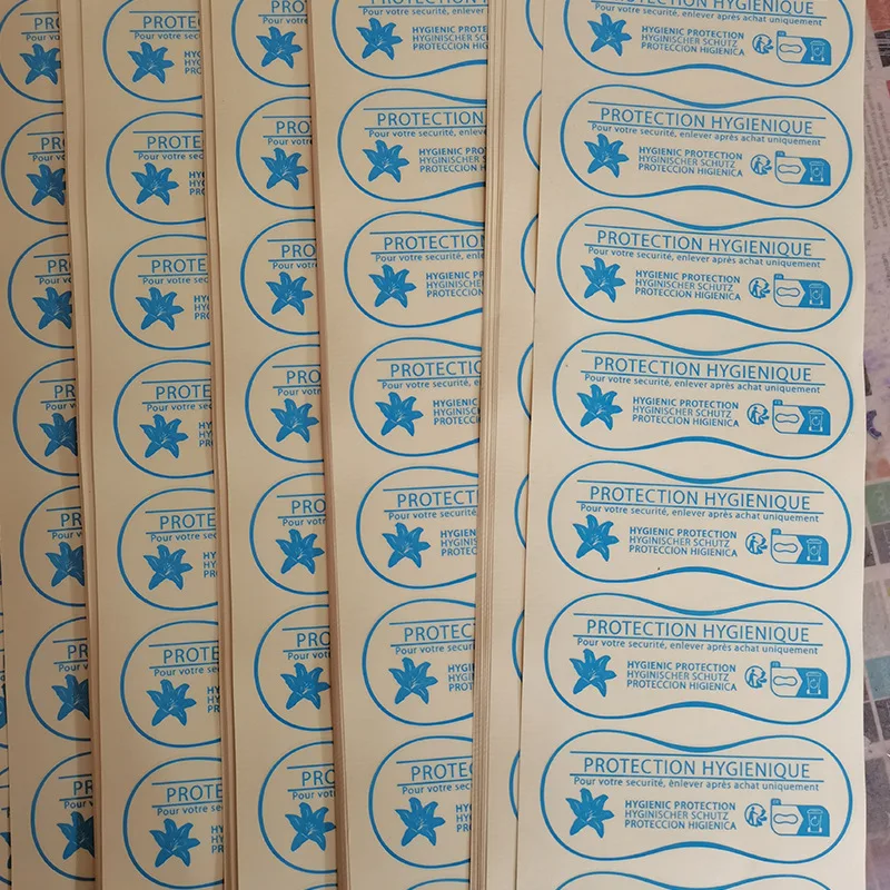 Custom Eco-friendly Transparent Hygiene Swimwear Stickers Clear Hygeine Protection Liner Sticker For Swimwear