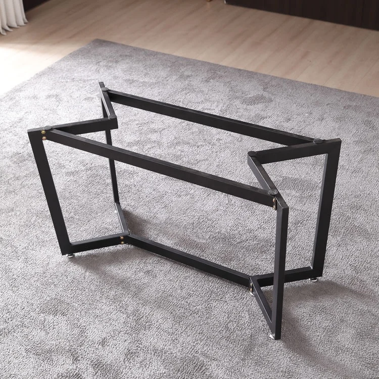 Dining Table Set Luxury 4 Chairs black modern Classic slate top Item Style dining Room Furniture Solid slate Set DS-1103