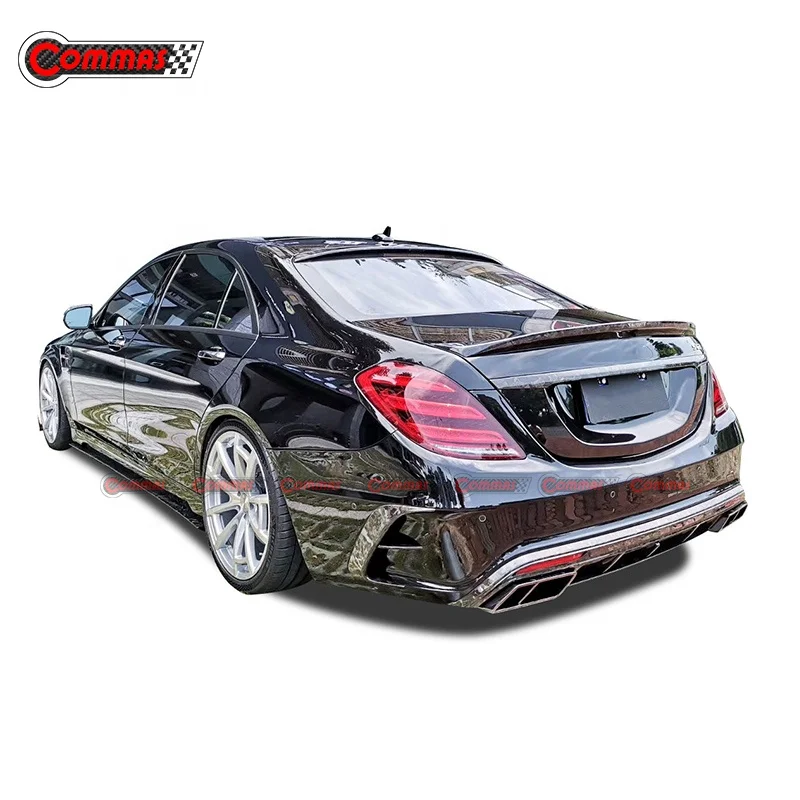 Кованый корпус из углеродного волокна передний бампер капот двигателя для Mercedes Bens S Class W222 S63 обновление до MSY Style Bodykit