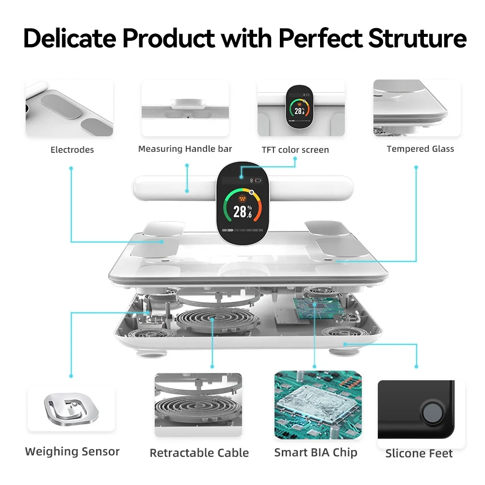 High Quality Weight Scales Measuring Machine Calorie Home Bathroom Smart Scale Digital Manufacturer