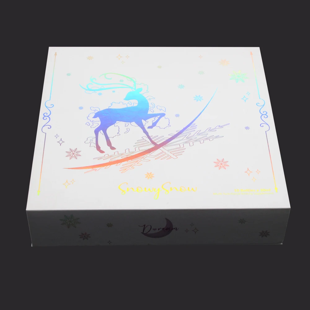Custom luxury magnetic baby blanket gift packaging box for blankets