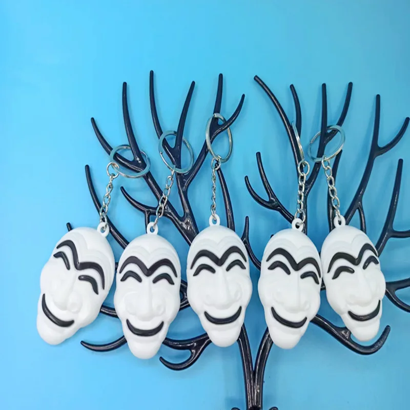 Korean film with the same theme hanging ornaments money heist toys la casa de papel keychain