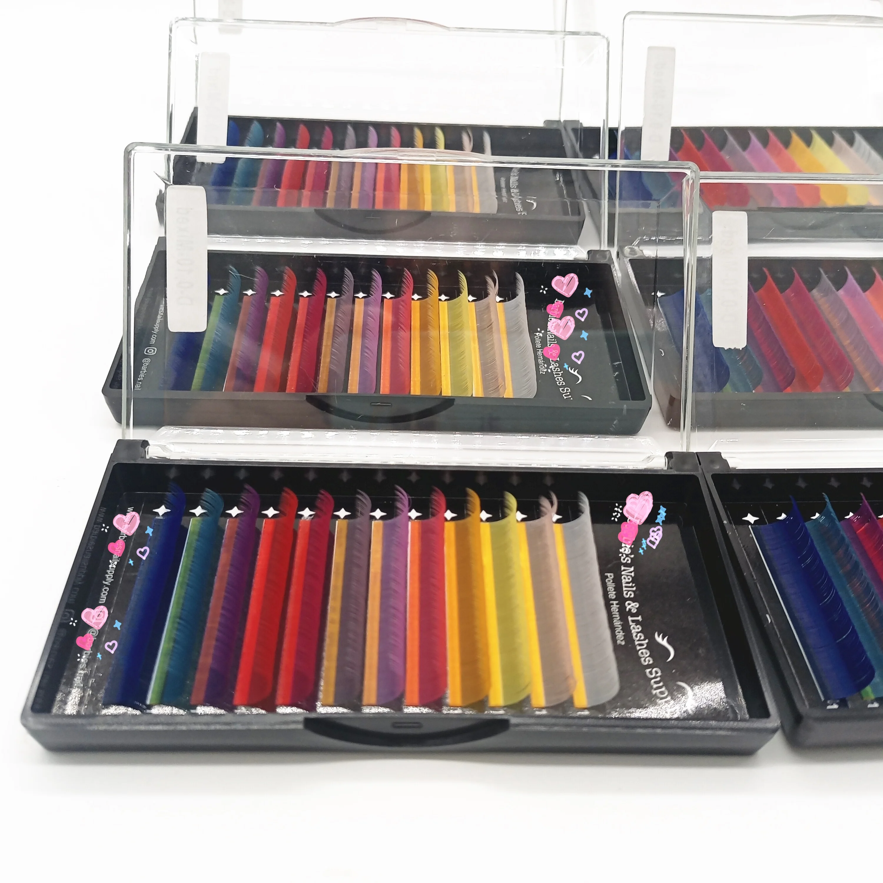 Разноцветные накладные ресницы радужного цвета Индивидуальные Накладные оптовая продажа разноцветных накладных ресниц из искусственной норки