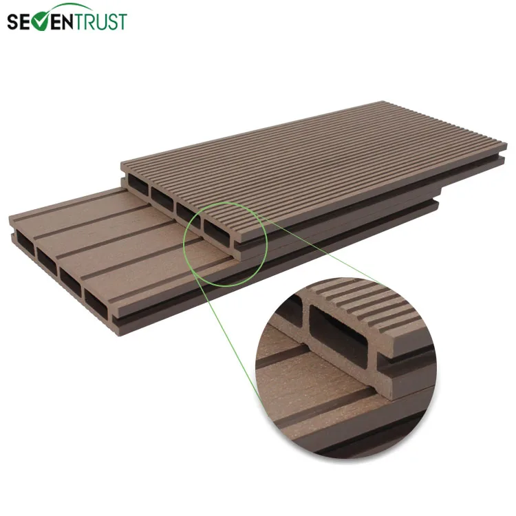 Seven Trust swimming pool cheap tiles anti-scratch wpc decking outdoor boards wood decking composite decking