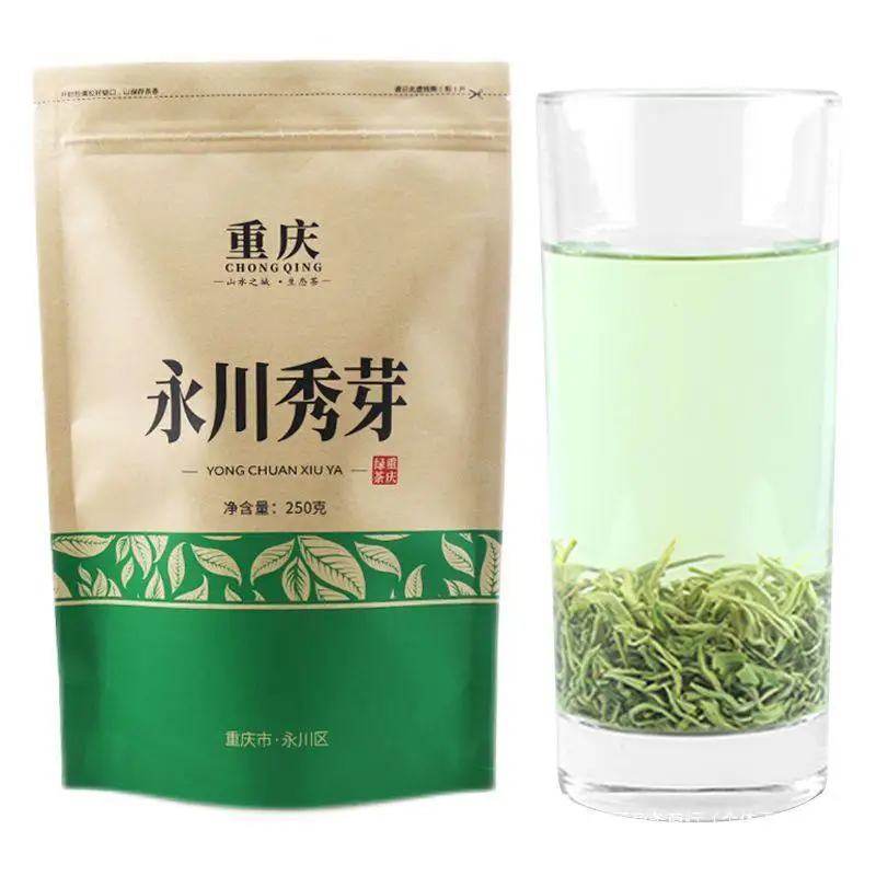 500g Chongqing Yongchuan xiuya tea young tea Yong chuan Xiu Ya fried green tea for sale