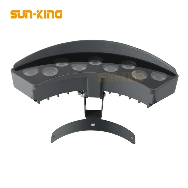 IP65 rgb changeable 24VAC garden tree spotlight corrugated lighting 9watts 9W tile roof lamp for landscape