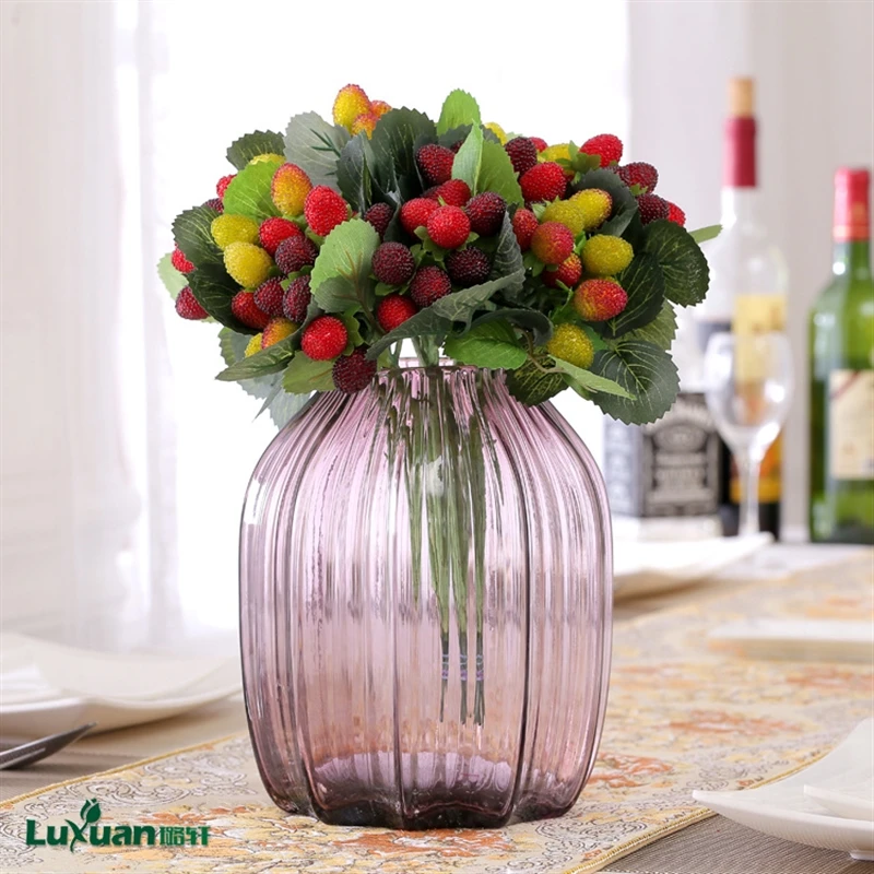 Bayberry branch high-grade simulation fruit plant false bayberry wild strawberry berry export