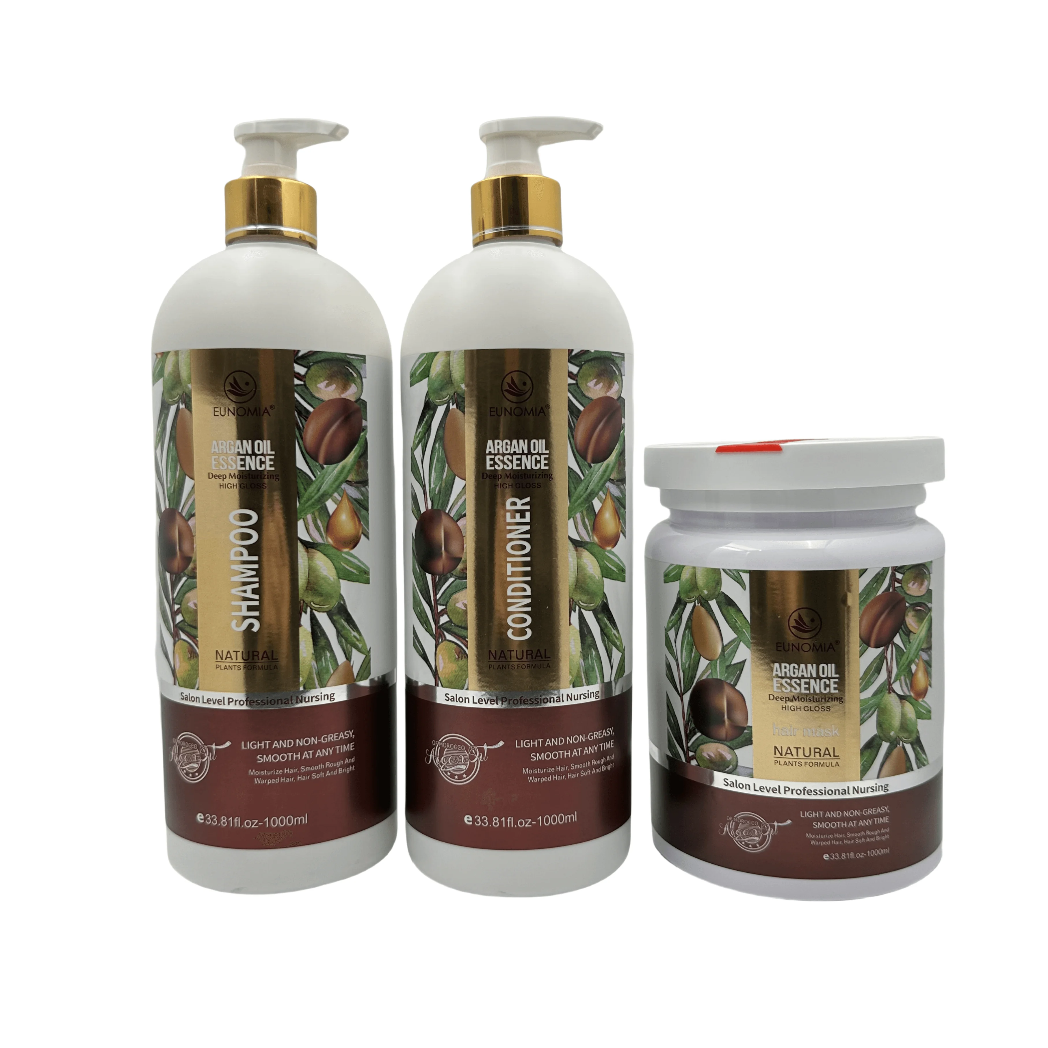 3in1 Set Eunomia Softening Shampoo 800ml Conditioner 800ml Hair Mask 1000ml
