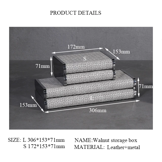 Wholesale factory Luxury home decor Jewelry Organizer Case With Custom Logo leather jewelry box