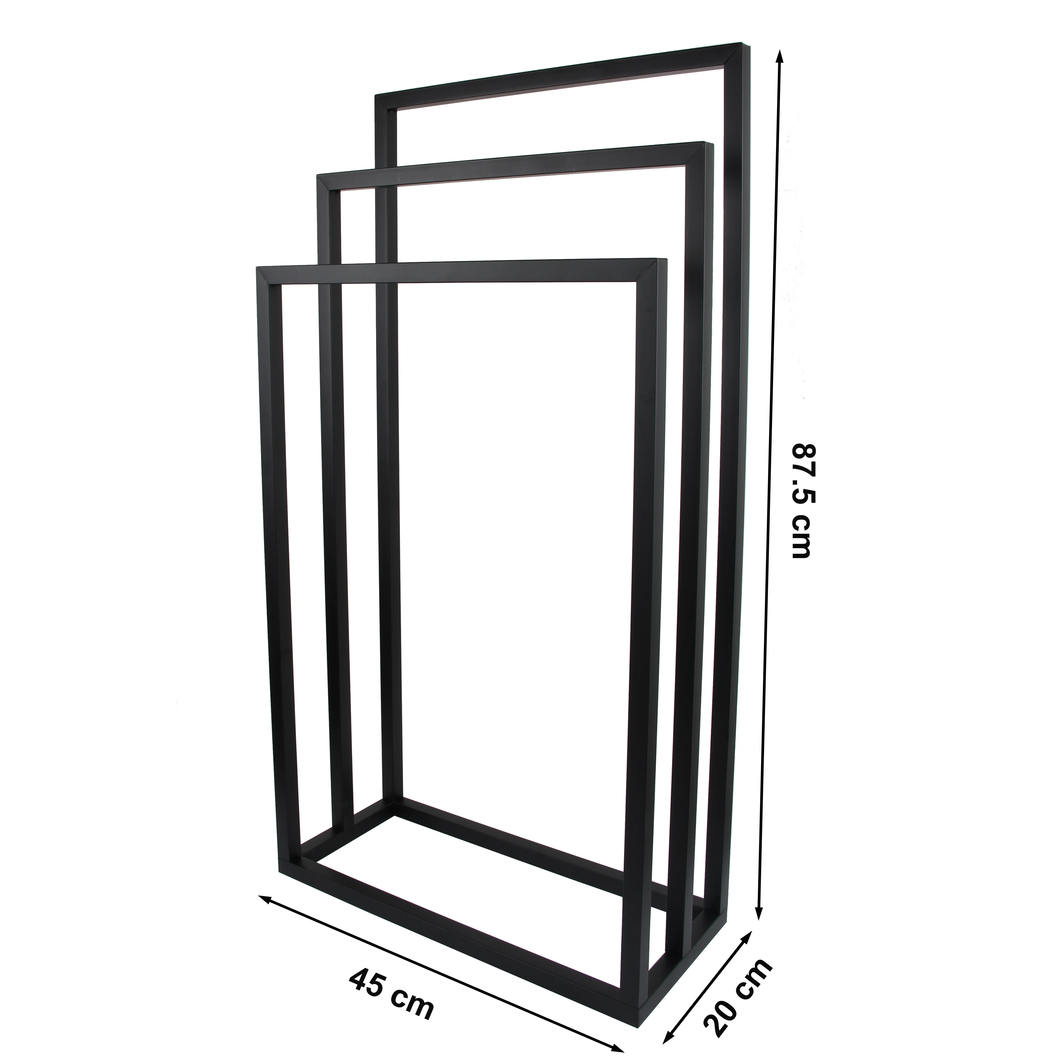 3 Tier Metal Blanket Ladder Holder Rack Free Standing Floor Towel Rack for Bathroom