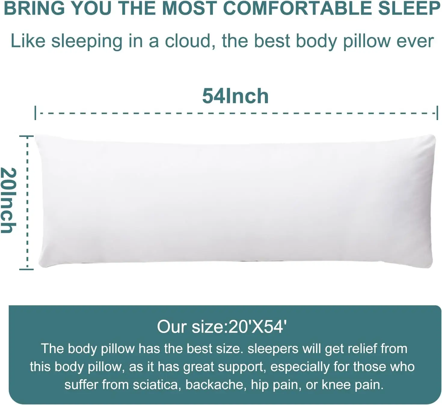 Wholesale Luxury 100% Cotton King Size Large White Inner Long Body Goose Down Pillow Insert Down Feather Pillow Insert