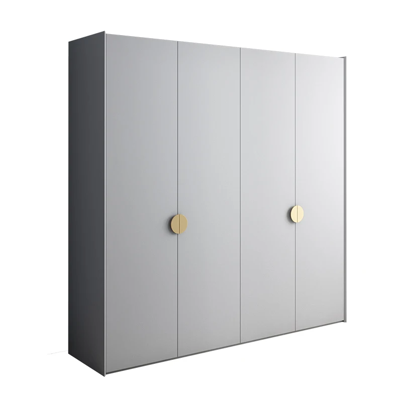 Scandinavian Light Luxury Closet Minimalist Modern Six / Eight Door Combination Cabinet Home Bedroom Minimalist Wardrobe
