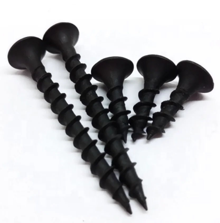 
Самонарезающий винт, мелкая/грубая нить, черная фосфатная головка, гипсокартон Tornillos, винт гипсокартона 