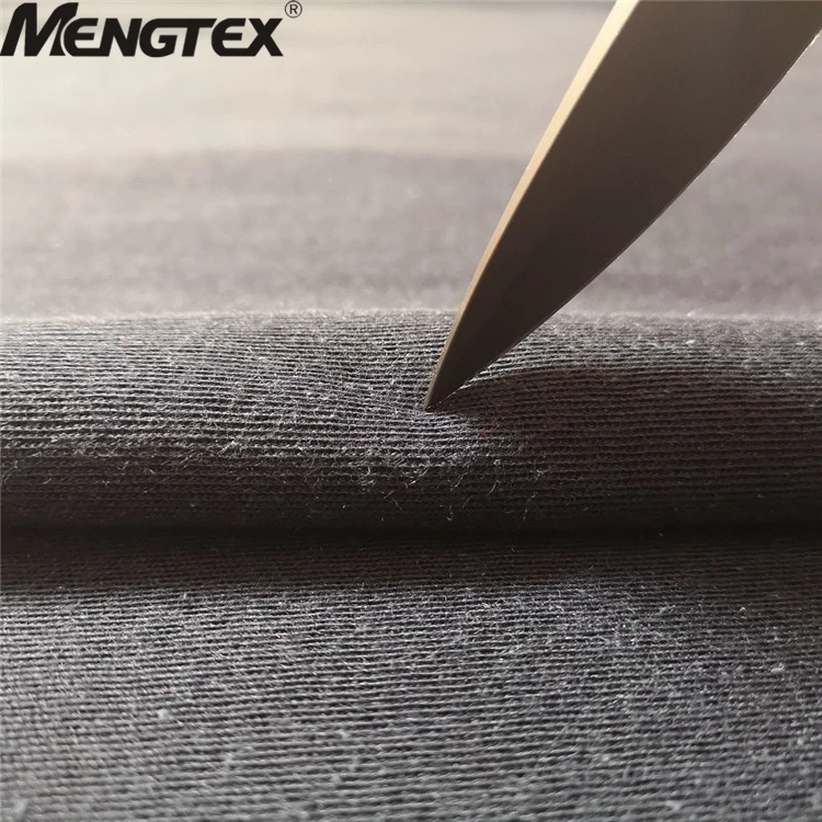 Dark blue cut resistant knitted aramid fabric functional fabric
