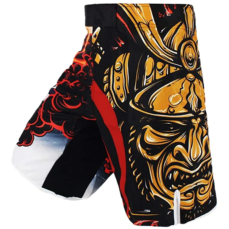 
Digital Sublimation Custom Jiu Jitsu Kickboxing MMA Compression Short Pattern Muay Thai Shorts 
