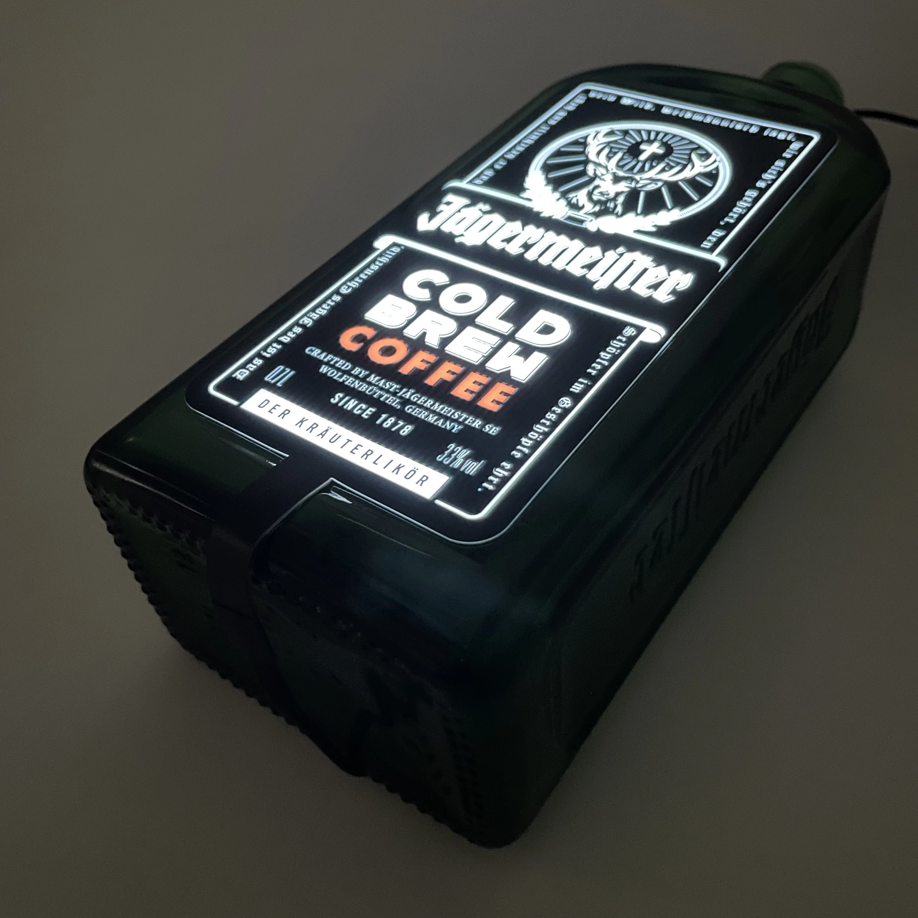 Luminous EL labels for advertising display LED bottle label sticker nightclub supplies LED Bar light display