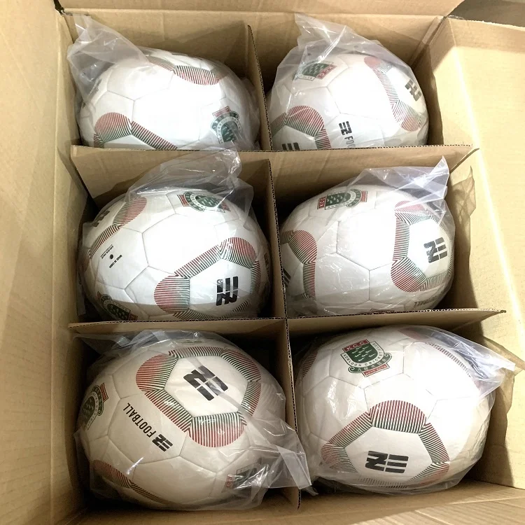 2021 Wholesale Quality Custom Logo Pu Leathers Thermal Bonded Match Soccer Football Ball