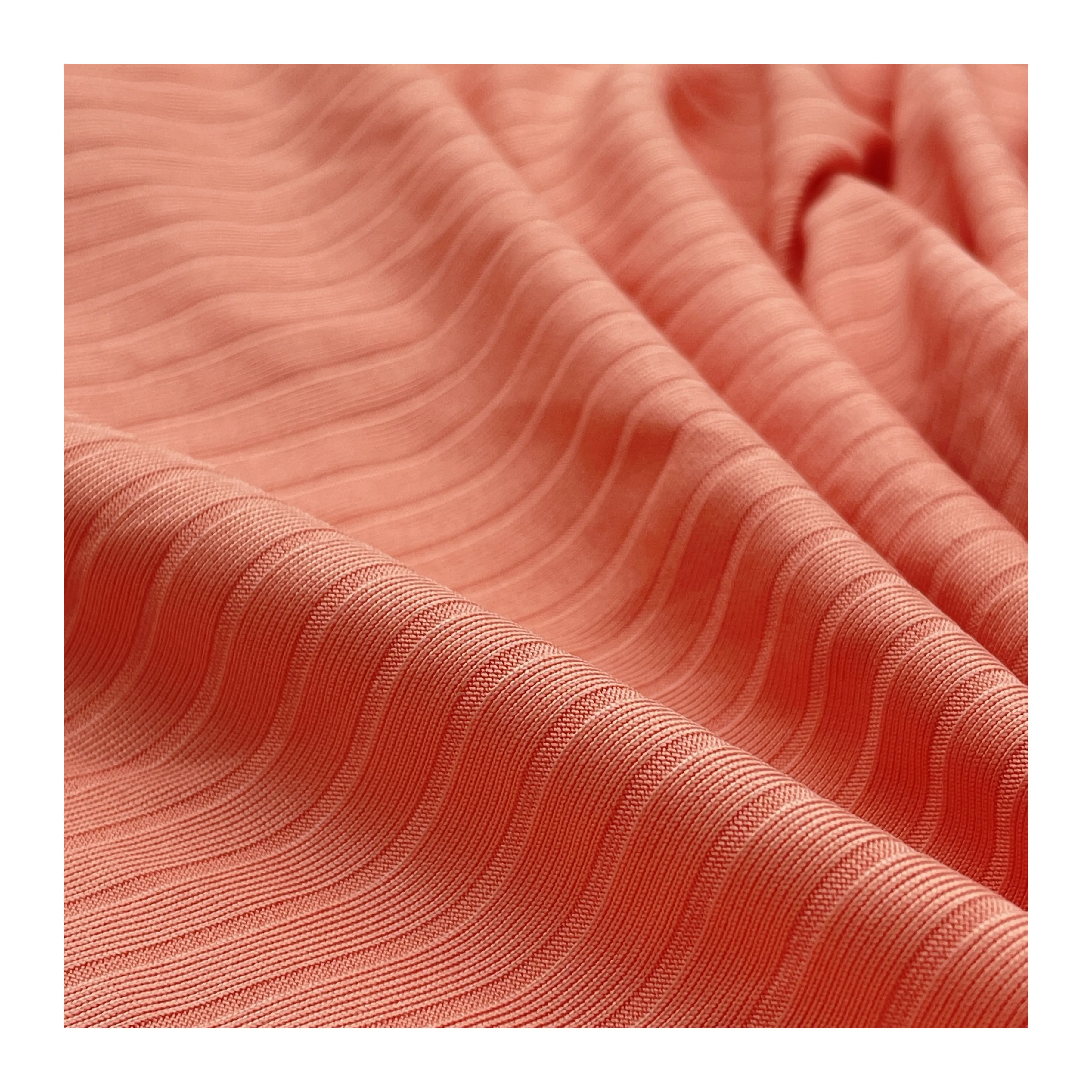 High Elastic Super Soft 8*3 Rib Knit Fabric 90polyester 10spandex stripe fabric For T Shirts dress