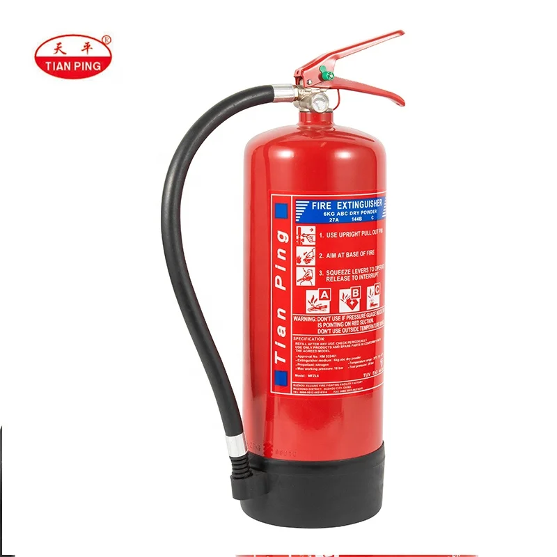 6kg  EN3 ABC powder fire extinguisher,  CE and  Kitemark