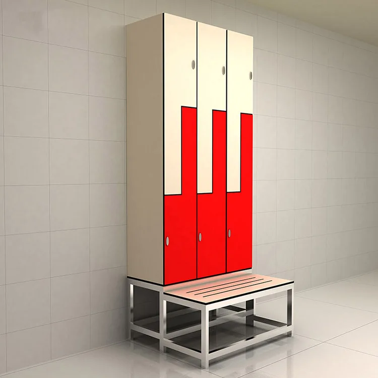 Custom Colourful Small Large Metal Luggage Cabinets HPL Health Club Gym Storage Lockers For School With Code Lock