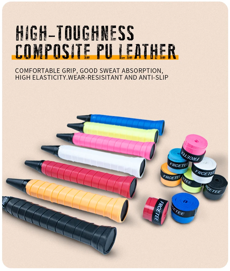 FRCETEE PU high quality tennis badminton  anti-slip Water absorption pickleball paddle overgrip padel grip