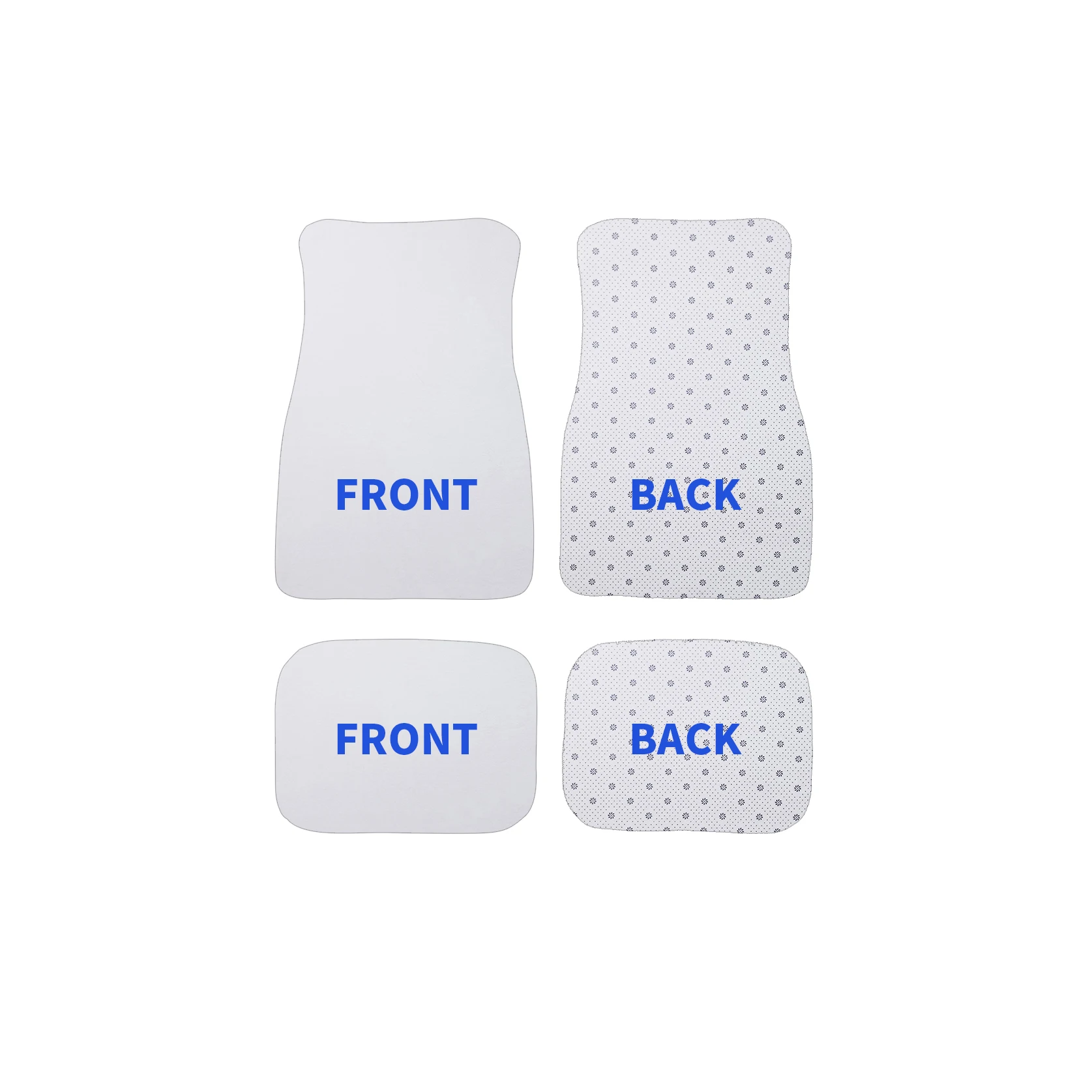 Wholesale Front Rear Universal Size Foor covering fancy felt car floor mats