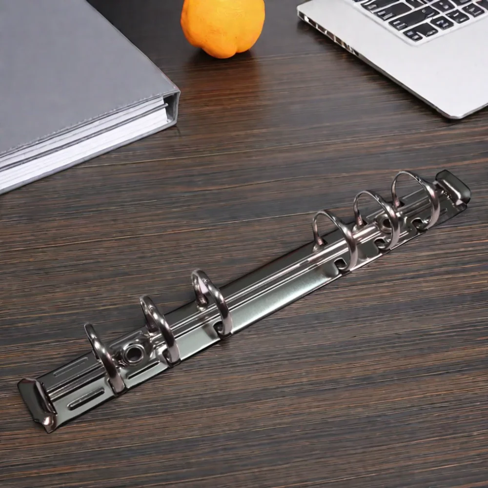 O-Shaped Iron Clip Document Binder Iron Ring Binding Clip Porous Folder Accessories