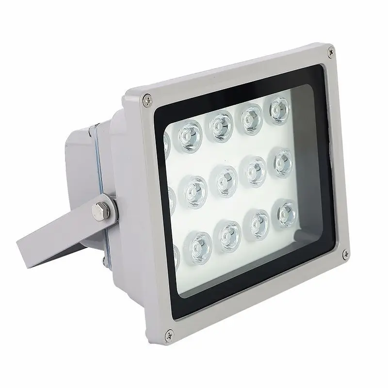 IP65 15W White LED Flood Light Waterproof CCTV Surveillance Auxiliary Lamp Outdoor Lot License Plate Recognition Camera
