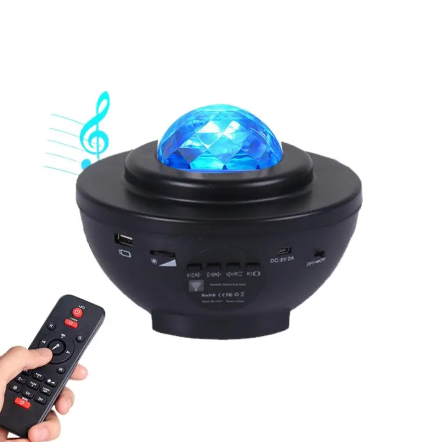 
2021 Hot Seller Music Speaker Twinkling Space LED Night Light Starry Sky Projector for Room Decoration night light 