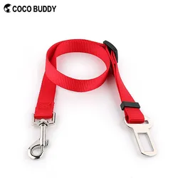 High Quality Universal Durable short leash Adjustable Nylon webbing Pet Car seat belt for Large medium small dog