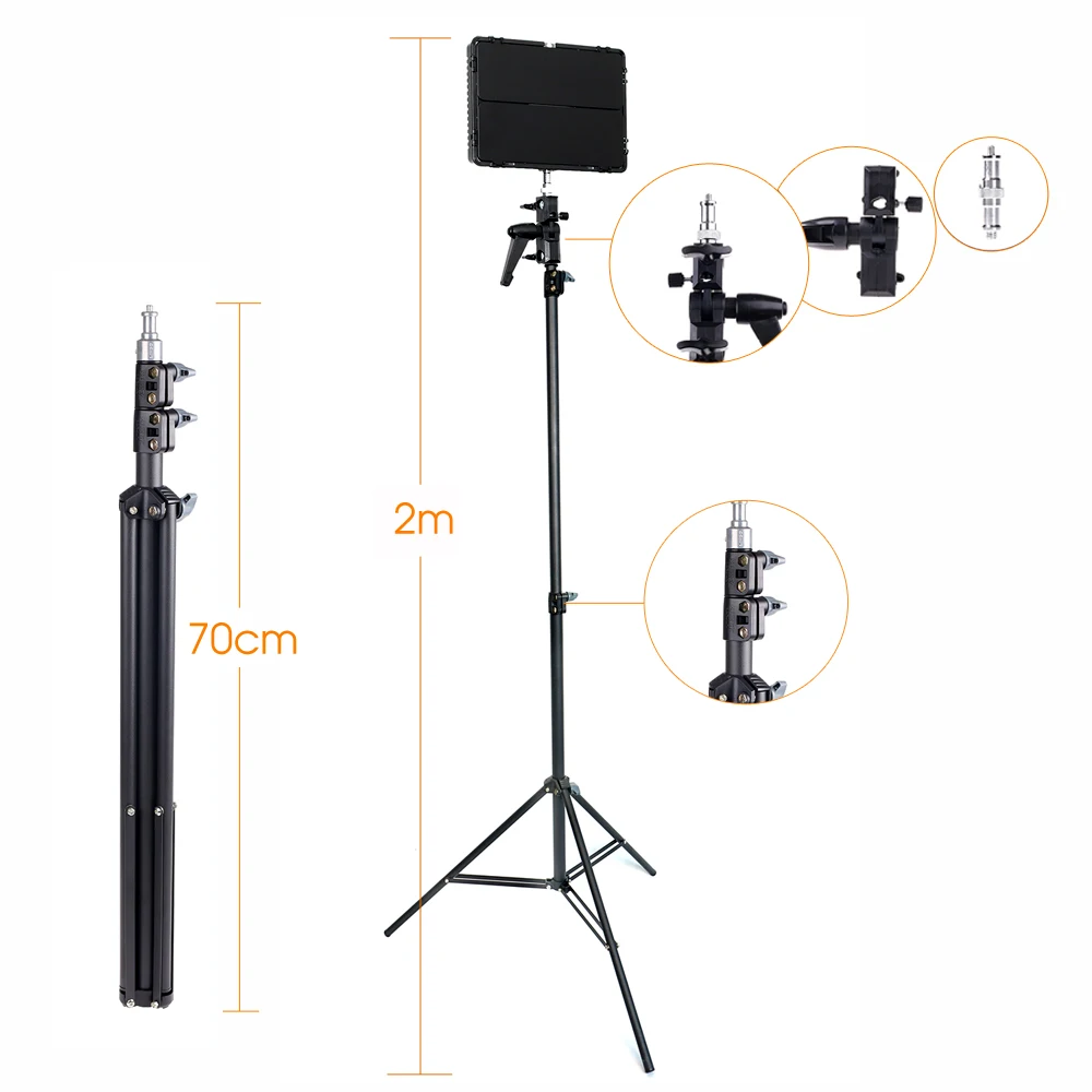 Travor TL-600AS 3 in 1 set picture photo taking digital dslr camera lighting kit shooting illumine lamp led fill video light