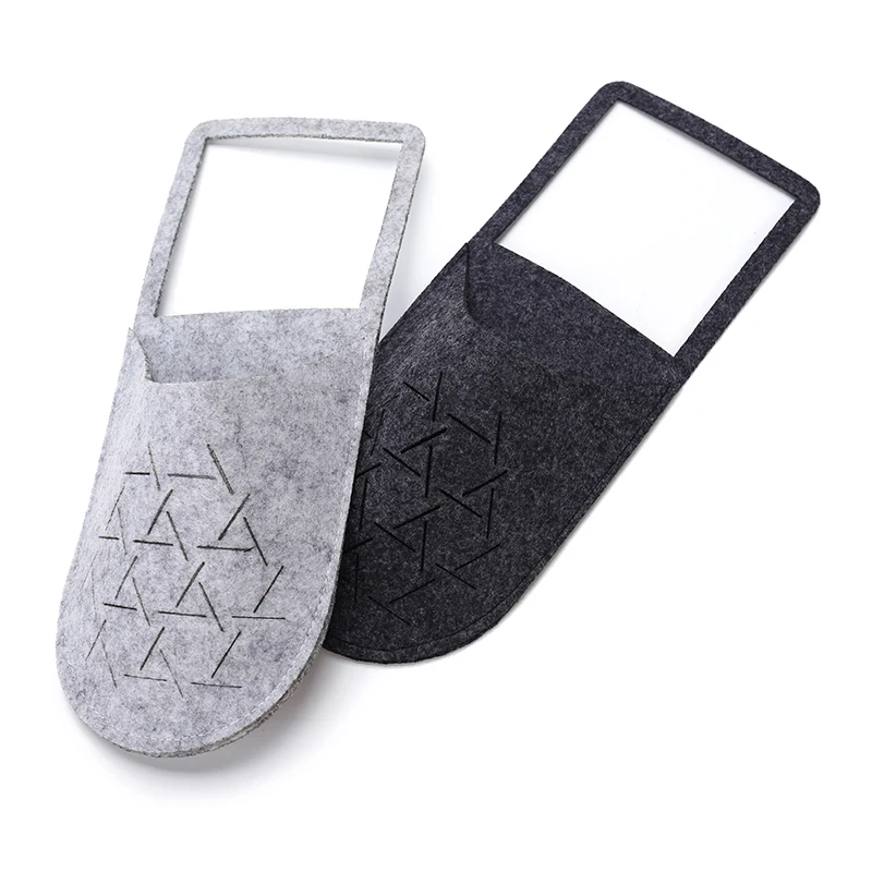 
Wholesale Power Switch Sticker Decorative wall hanging Storage Bag mobile phone felt charger holder 