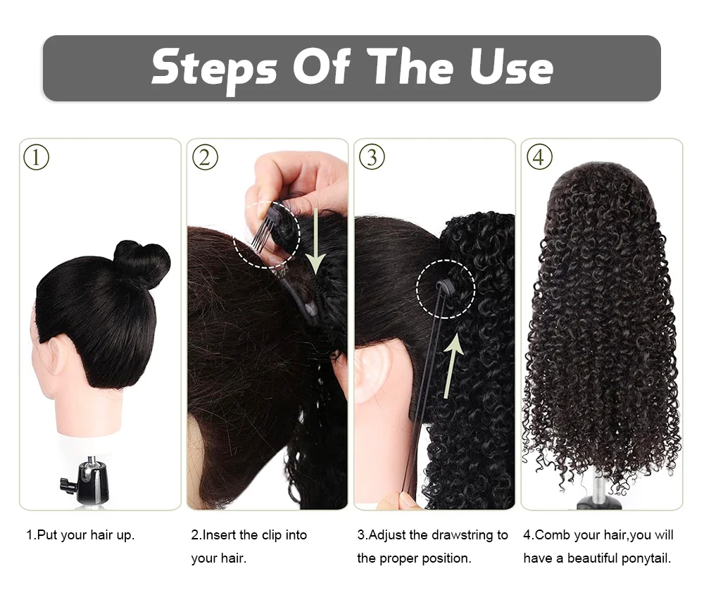 Alibaba 21 Inch Afro Colored Synthetic Bubble Braiding Hair Extension Clip On Drawstring Lantern Bubble Ponytail