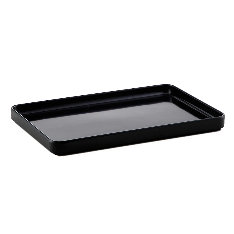 Wholesale Restaurant safe food grade durable plastic rectangle melamine serving tray