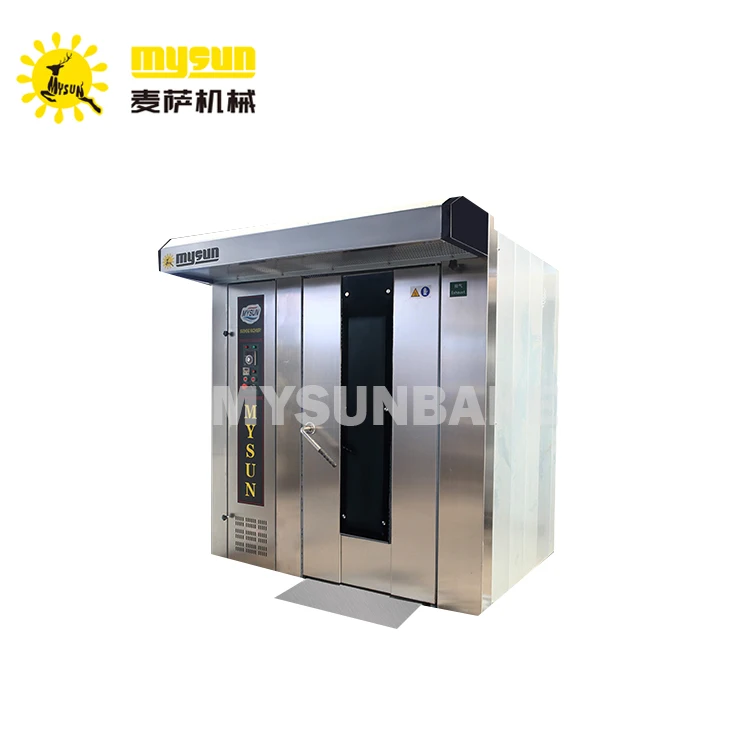 
Hot Sale CE approved 32 trays Commercial Industrial diesel rotary convection rack oven for Bread Baking Oven 