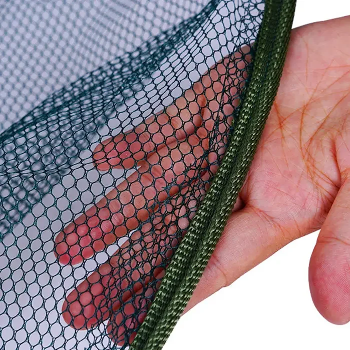 New diameter 2 meter nylon open folding freshwater fishing net with fishing line and handle for fish, shrimp, and crabs