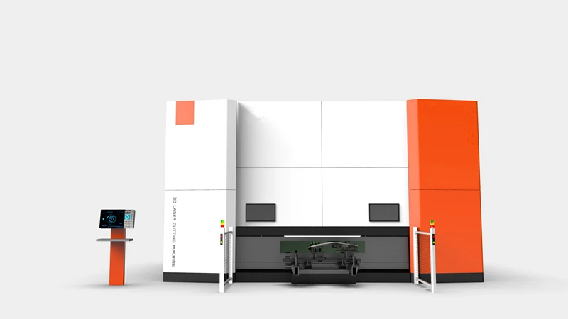 3D 5 Axis Fiber Laser auto Parts Cutting Machine