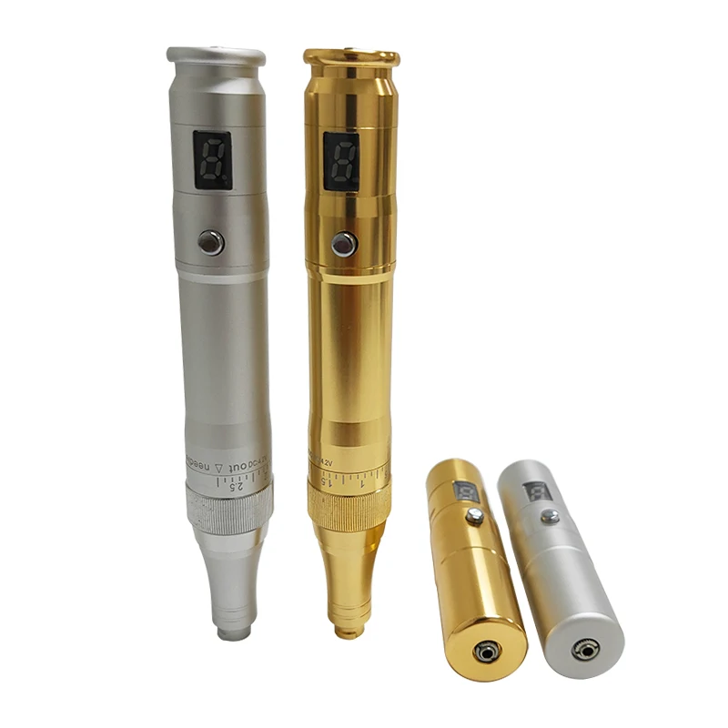 BL Aluminum Microblading Wireless Digital Tattoo Machine Gun For Eyebrow Eyeliner Lip