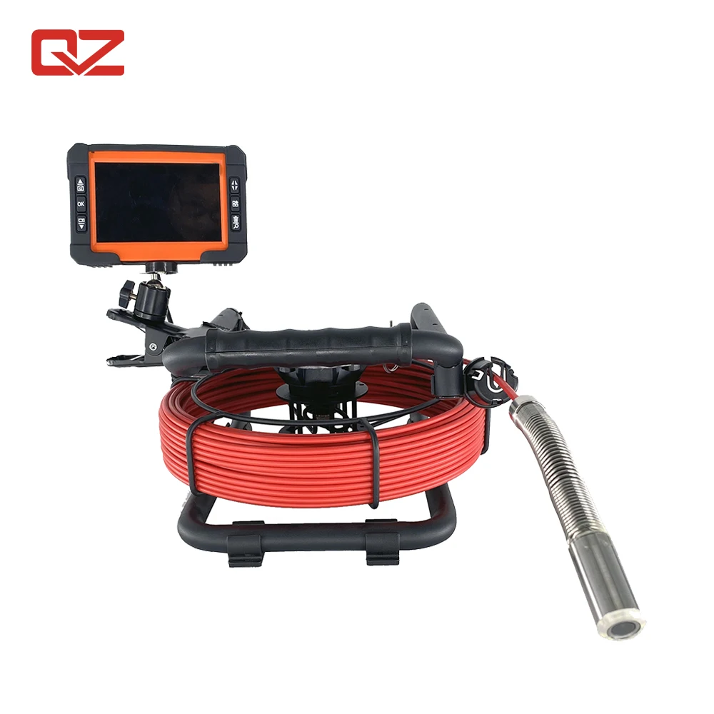 Factory  Price Sewer Pipe Inspection Camera System With Fiberglass Push Rob Cable