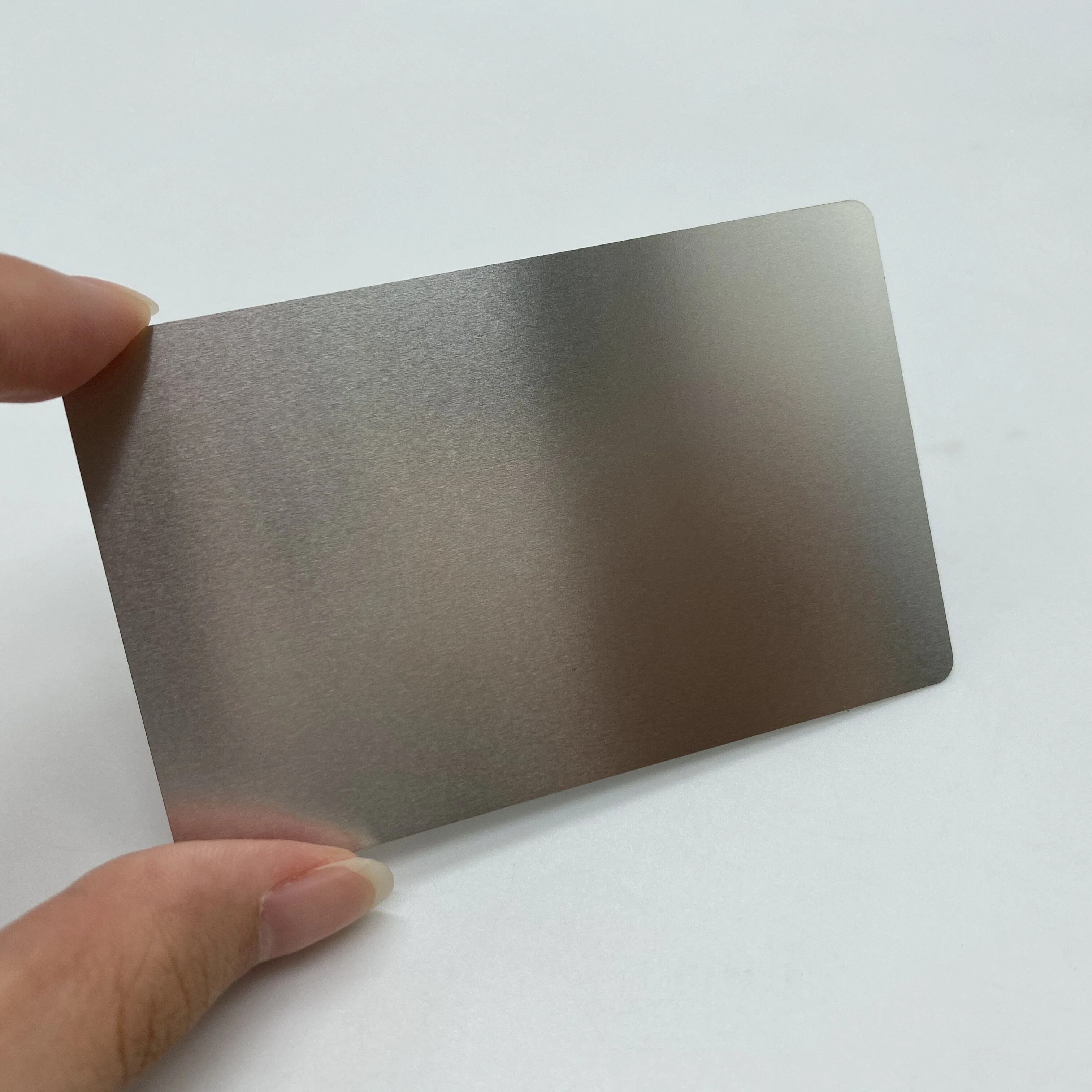 DU blank silver metal cards