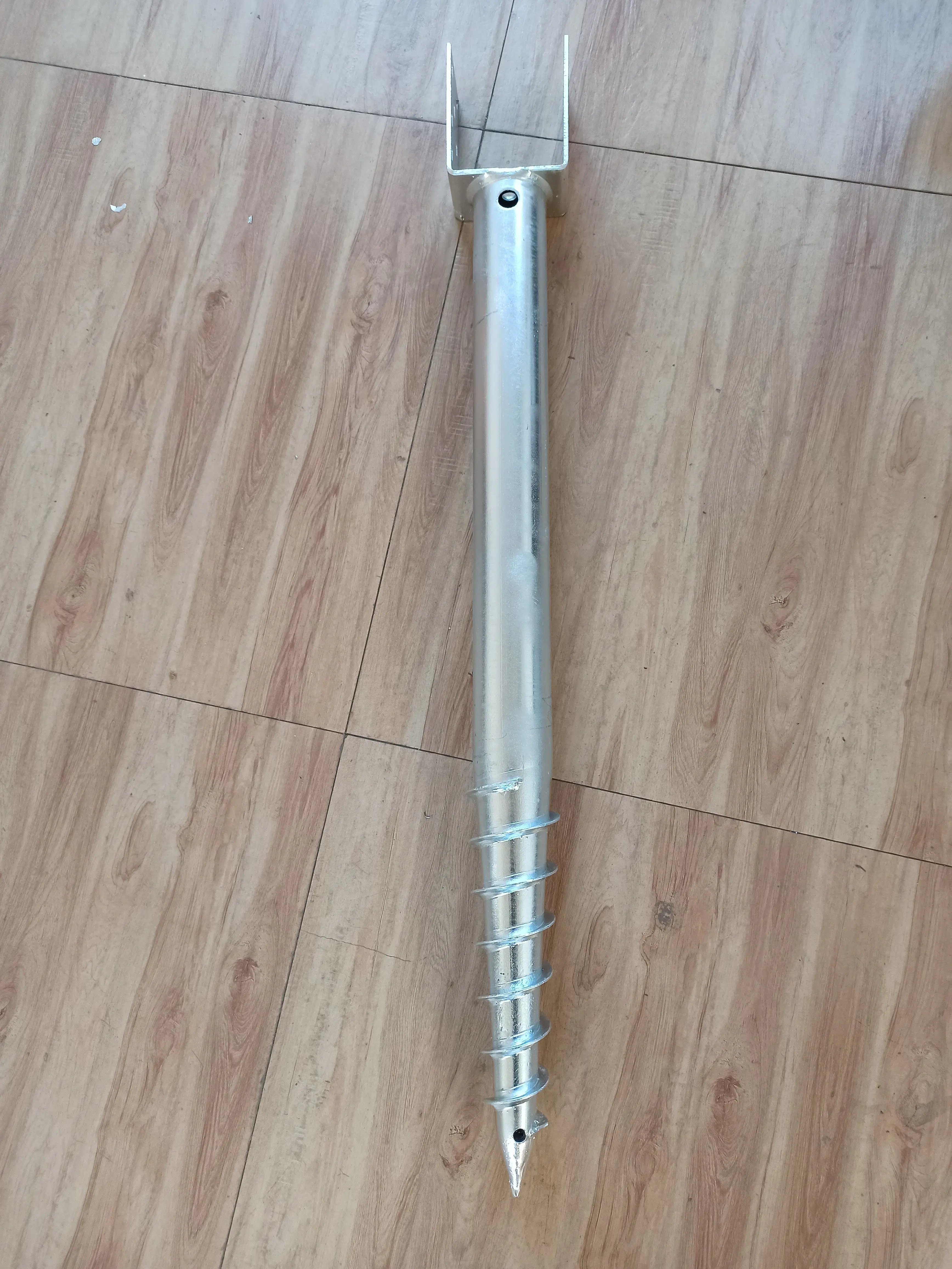 No Dig Ground Screw U Model Screw in Post Stake for Mailbox Post