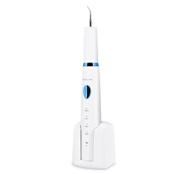 Home Use IPX7 Wireless Charging Ultrasonic Vibration LED Dental Scaler Cordless Tooth Cleaner Calculus Plaque Tartar Remover