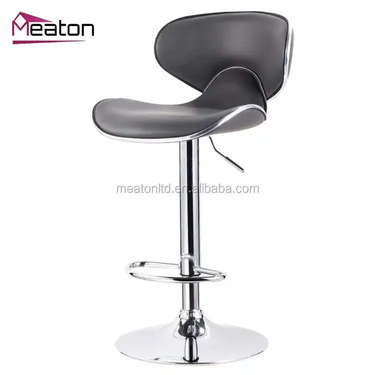 Factory Price Wholesale Pu Leather Seat Cushion Kitchen Bar Counter Stool with Footrest