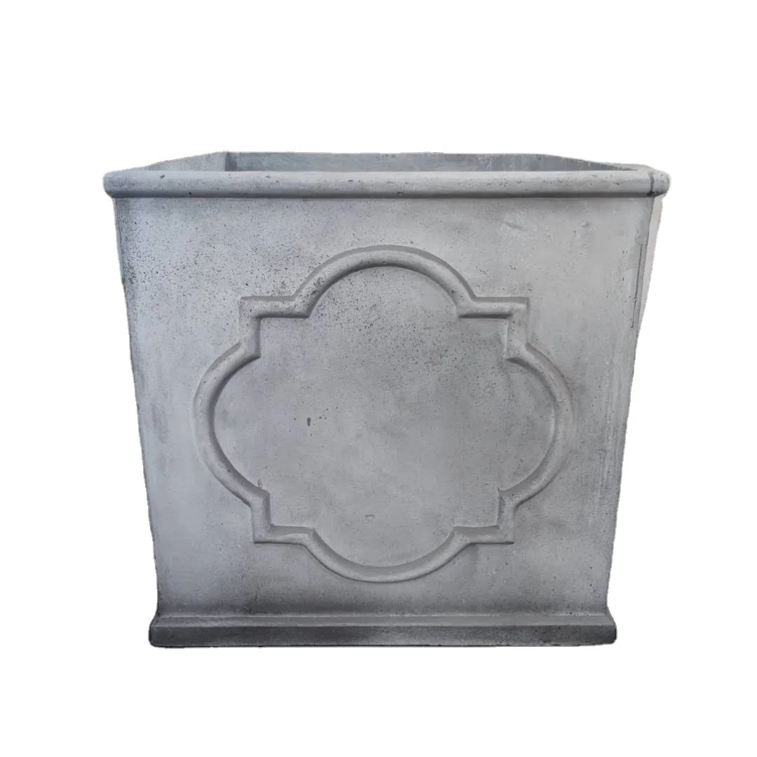 high quality wholesale stackable round magnesia cement flower pots