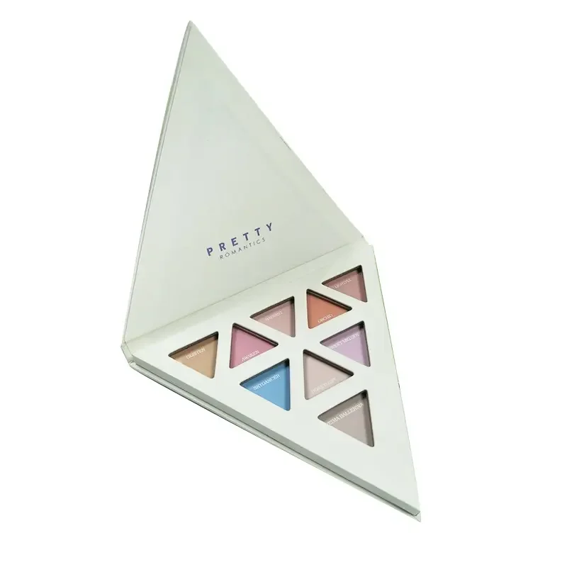 Роскошные пользовательские CMYK Водонепроницаемый Картон Private Label Пустые Тени для век Палитра подарочная упаковка