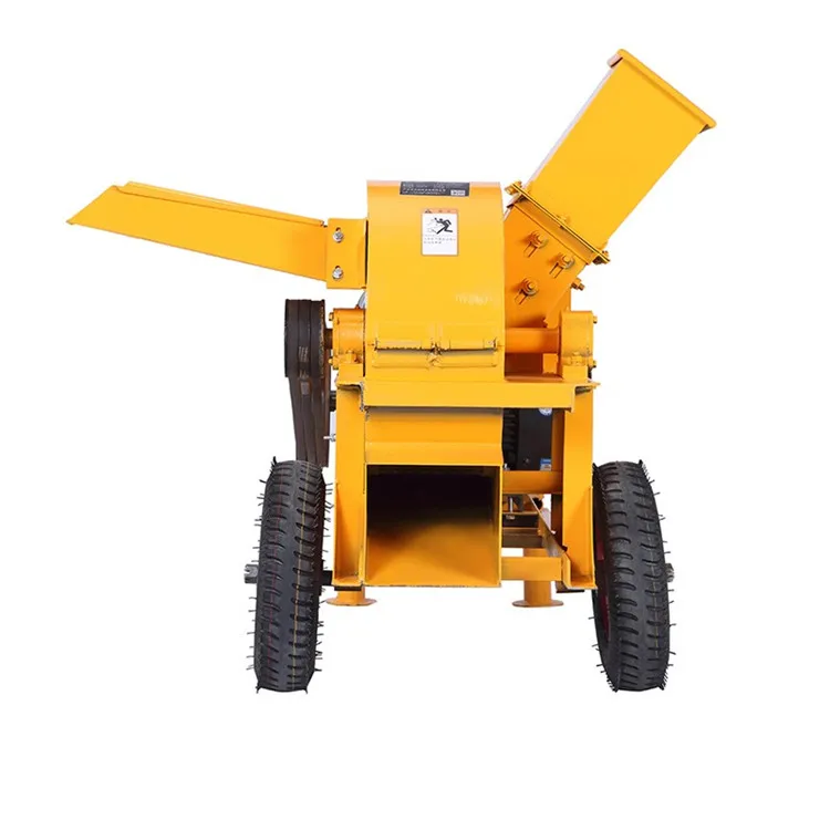 Mobile wood sawdust grinding machine olive wood log crusher for making pellet